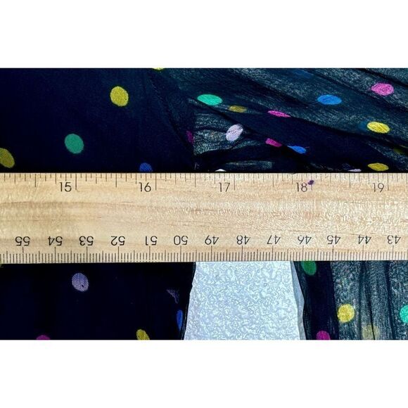 NWOT Essentiel Antwerp Black Multicolored Polka Dots Maxi Dress Size 2 Women's - Picture 10 of 10